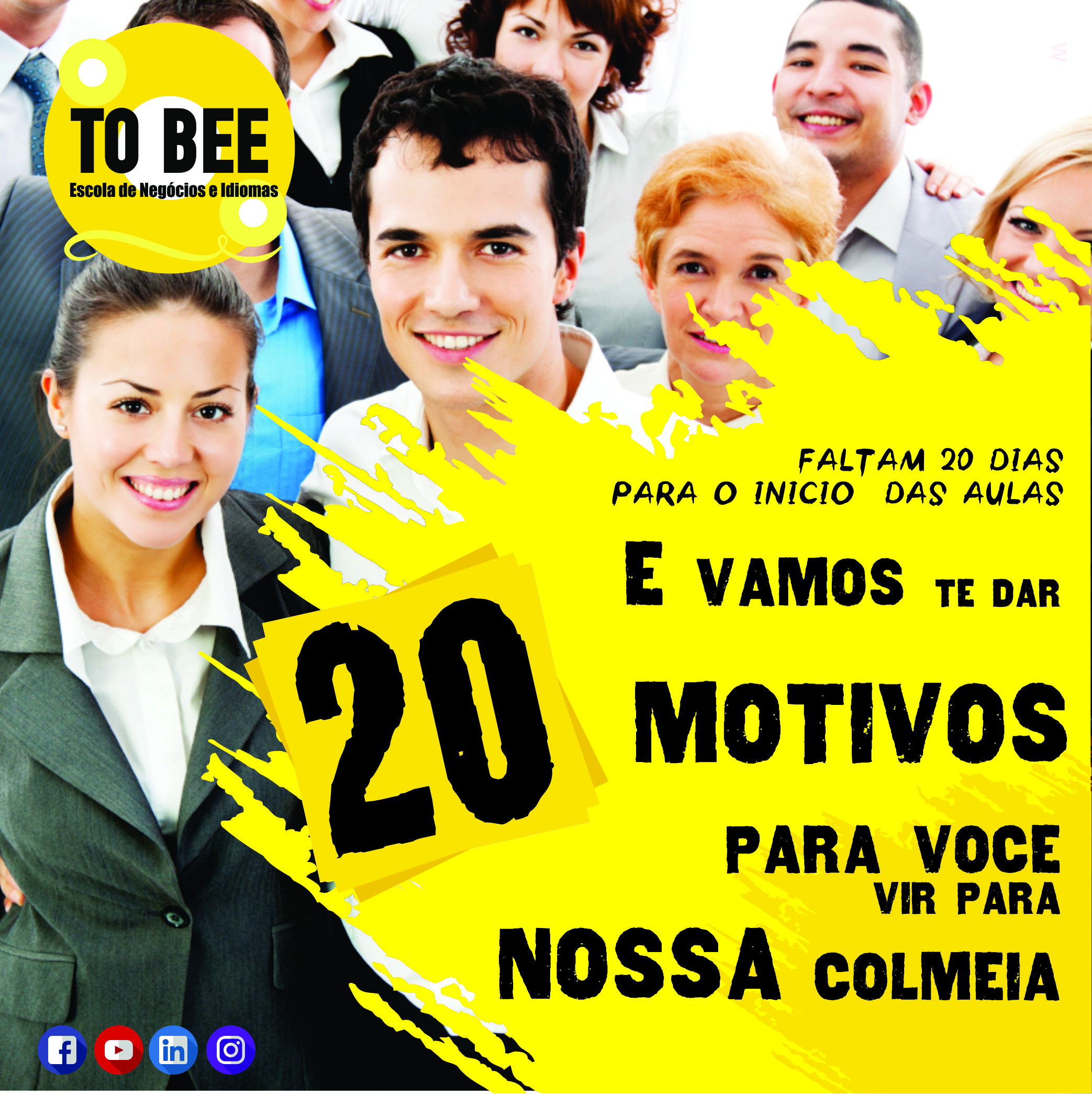 Leia mais sobre o artigo Os 20 Motivos para você vir para a To Bee!