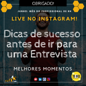 Leia mais sobre o artigo Resumo da Live: “Dicas de sucesso antes de ir para a Entrevista”