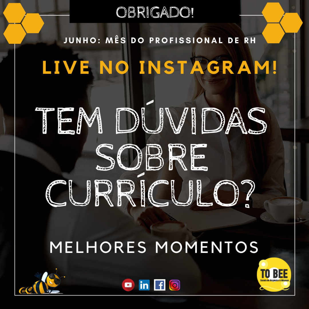 Leia mais sobre o artigo Resumo da Live: “Tem dúvidas sobre currículo?”